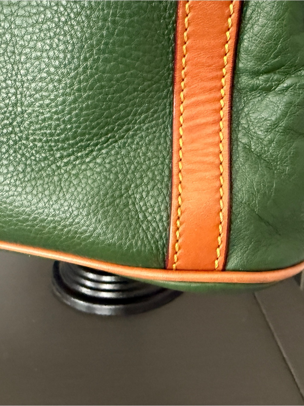 Dooney & Bourke Green Leather Satchel - Picture 7 of 11